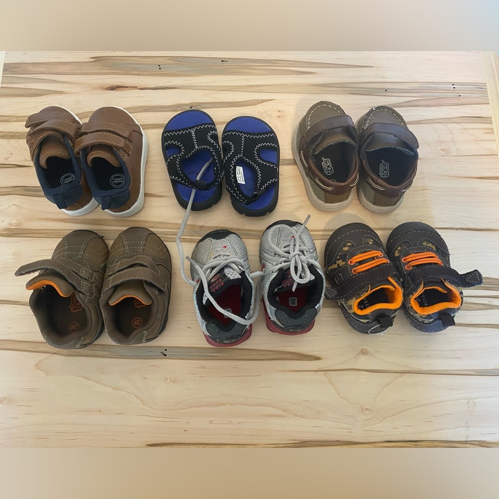 Size 2 Baby Boy Shoe Bundle